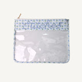 Large Stitches Project Bag - Blue Floral