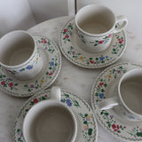 English Garden Cup & Saucer (Set of 4)