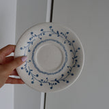 Americana Cream & White Floral Plates (Set of 2)