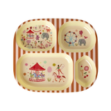 Kids 4 Room Plate - Fun Fair Pink Print