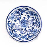 Porcelain Chinoiserie Pet Bowl - Large